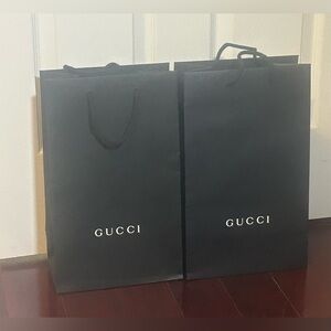 GUCCI SET OF 2 GIFT BAGS 14”-9”